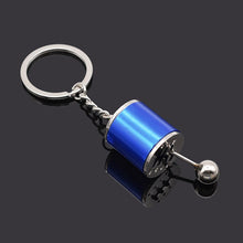 Load image into Gallery viewer, Six Speed Gearbox Gear Head Fidget Keychain Manual Transmission Lever Metal Key Ring Car Refitting Metal JDM drift 2jz modified stanced
