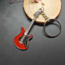 Load image into Gallery viewer, Classic Guitar Keychain Car Key Chain Key Ring Musical Instruments pendant string, woodwind, brass and percussion

