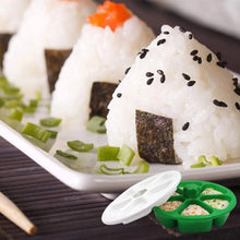 Load image into Gallery viewer, DIY Sushi Mold Onigiri Rice Ball Food Press Triangular Maker Mold Sushi Kit Japanese Kitchen Tools Bento Box Crafting supplies kitchenware nigiri
