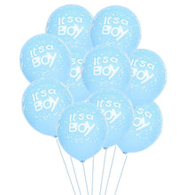 Load image into Gallery viewer, Baby Shower Boy Girl Decorations Set It&#39;s A Boy It&#39;s A Girl Baby Balloons Gender Reveal Kids Birthday Baptism Christening Party
