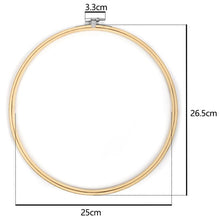 Load image into Gallery viewer, 10pcs Set 10-30cm Wooden Embroidery Hoops Frame Set Bamboo Embroidery Rings DIY Cross Stitch Needle art Craft Tool supply supplies
