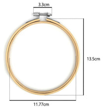 Load image into Gallery viewer, 10pcs Set 10-30cm Wooden Embroidery Hoops Frame Set Bamboo Embroidery Rings DIY Cross Stitch Needle art Craft Tool supply supplies
