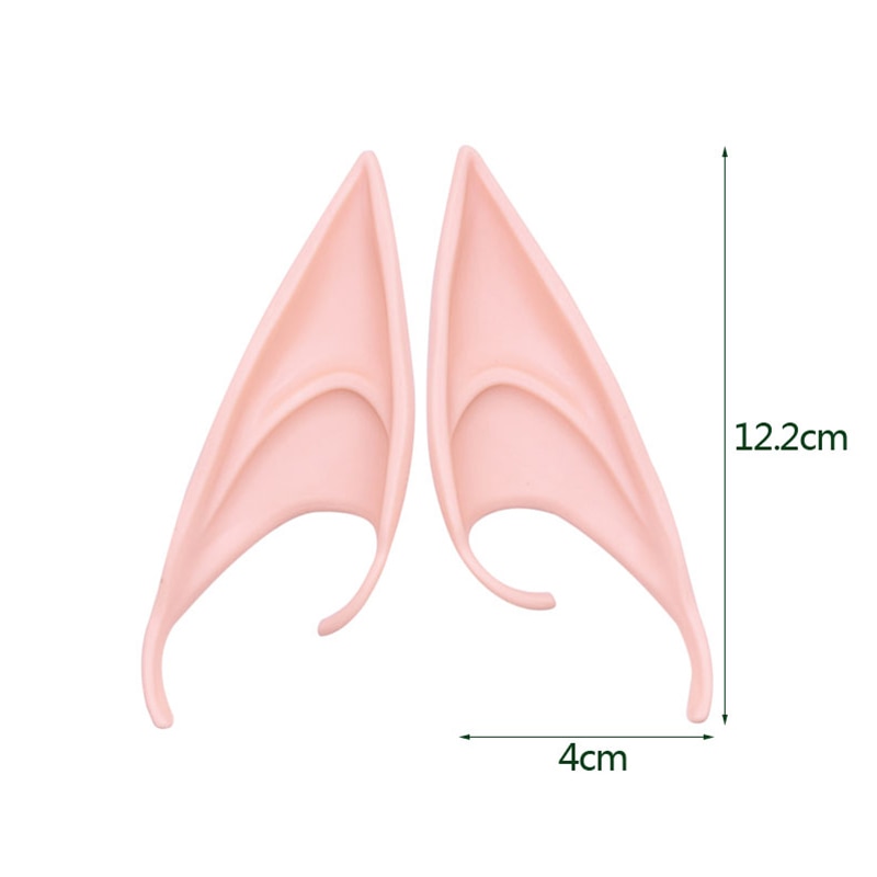 1Pair Cosplay Latex Fairy Angel Elf Ears Cosplay anime Masquerade Costumes Halloween Party Decoration art craft Supplies Photo Props