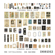 Load image into Gallery viewer, 200 Pieces Scrapbooking Supplies Pack For Journaling Diy Vintage Scrapbook Stickers Kit With Decorative Nature Retro Collection
