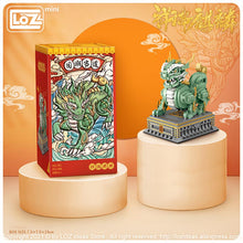 Load image into Gallery viewer, Chinese sacred beast Kylin the country prevails small particles assembling toy puzzle adult Mini Building Blocks Building diy crafting fudog
