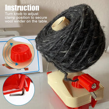 Load image into Gallery viewer, Hand Operated Yarn Winder Fiber Wool Manual Handheld Winder Machine String Ball Portable for DIY KIT Sewing Making Accessories crafting tool supplies
