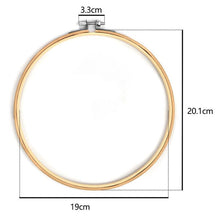 Load image into Gallery viewer, 10pcs Set 3-12inch Round Wooden Embroidery Hoops Bamboo Cross Stitch Frame Hoop art Craft Tools supply supplies DIY Catcher Hanging Decor
