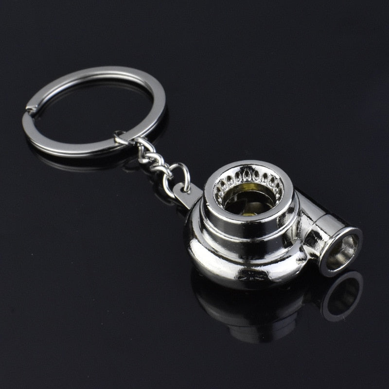 Turbo Supercharger Engine Keychain Racing Wheels Auto Part Model Key C ...
