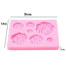 Load image into Gallery viewer, 3D Diamond Love Heart Silicone Baking Mold DIY Butterfly Maple Leaf Bloom Rose Chocolate Fondant Cake Craft Decorating Tool
