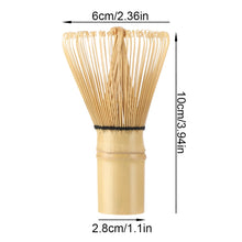 Load image into Gallery viewer, DIY Matcha Green Tea Powder Whisk Japanese Ceremony Bamboo Chasen Teaware Brush Tool Kitchen Chashaku Accessories crafting art tool supplies froth foam
