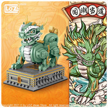 Load image into Gallery viewer, Chinese sacred beast Kylin the country prevails small particles assembling toy puzzle adult Mini Building Blocks Building diy crafting fudog
