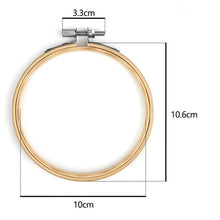 Load image into Gallery viewer, 10pcs Set 3-12inch Round Wooden Embroidery Hoops Bamboo Cross Stitch Frame Hoop art Craft Tools supply supplies DIY Catcher Hanging Decor
