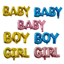 Load image into Gallery viewer, Baby Shower Balloons Blue Pink Boy Girl Foil Ballons Kids Gender Reveal First 1st Birthday Party Kids Party Decorations Supplies
