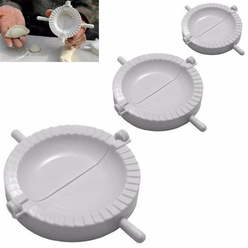 3 Pieces Kitchen Dumpling Molds plastic Dough Press Dumpling Pie Ravioli Mould Cooking Pastry Chinese Food Maker 7CM/8CM/10CM crafting tool