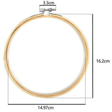 Load image into Gallery viewer, 10pcs Set 3-12inch Round Wooden Embroidery Hoops Bamboo Cross Stitch Frame Hoop art Craft Tools supply supplies DIY Catcher Hanging Decor
