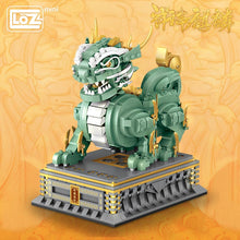 Load image into Gallery viewer, Chinese sacred beast Kylin the country prevails small particles assembling toy puzzle adult Mini Building Blocks Building diy crafting fudog
