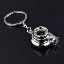 Load image into Gallery viewer, Turbo Supercharged Speed Gearbox Gear Head Keychain Manual Transmission Lever Metal Key Ring Car Refitting Metal JDM drift 2jz modified stanced
