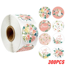 Load image into Gallery viewer, 100-500 Pieces Thank You Sticker Envelope Seal Scrapbook Sticker Pink Heart Cute Round Sticker Stationery Label Stickers small business supplies
