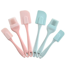 Load image into Gallery viewer, 3 PIECE Set Cream Scraper DIY Bread Cake Butter Spatula Mixer Oil Brush Kitchen Baking Tool Silicone Spatula Non-stick bakery kitchenware crafting supplies restaurant
