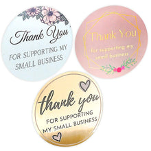 Load image into Gallery viewer, 100-500 Pieces Thank You For Supporting My Small Business Floral Sticker Gift Packaging Seal Label Scrapbooking Stationery Sticker
