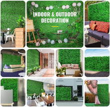 Load image into Gallery viewer, Artificial Plant Wall Decoration Boxwood Hedge Moss Panel Home Decor Fake Plants Grass Backdrop Wall Privacy Screen DIY Crafting material business supply
