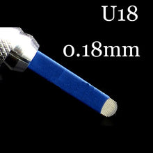 Load image into Gallery viewer, 50 Pieces Microblading 0.18mm Tebori Blades Needles Tattoo needles Permanent Makeup 7 9 12 14 17 21 Manual Eyebrow Blades esthetician beauty salon art craft tool suuply
