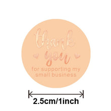 Load image into Gallery viewer, 100-500 Pieces Thank You For Supporting My Small Business Floral Sticker Gift Packaging Seal Label Scrapbooking Stationery Sticker
