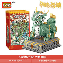 Load image into Gallery viewer, Chinese sacred beast Kylin the country prevails small particles assembling toy puzzle adult Mini Building Blocks Building diy crafting fudog
