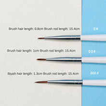 Load image into Gallery viewer, 6Pcs/Set Fine Hand-painted Thin Hook Line Pen Drawing Art Pen #0 #00 #000 Paint Brush Art Supplies Nylon Hair Brush Painting Pen
