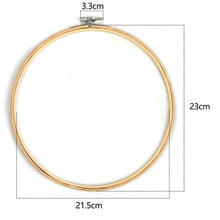 Load image into Gallery viewer, 10pcs Set 10-30cm Wooden Embroidery Hoops Frame Set Bamboo Embroidery Rings DIY Cross Stitch Needle art Craft Tool supply supplies
