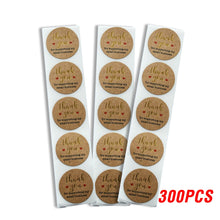 Load image into Gallery viewer, 100-500 Pieces Thank You Stickers For Supporting My Small Business Seal Labels For Christmas Gift Decoration Business Stationery
