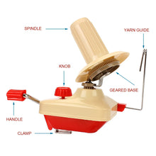 Load image into Gallery viewer, Hand Operated Yarn Winder Fiber Wool Manual Handheld Winder Machine String Ball Portable for DIY KIT Sewing Making Accessories crafting tool supplies
