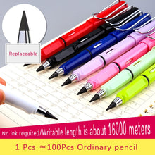 Load image into Gallery viewer, 6 Pcs/Set No Ink Pen Magic Pencils Infinity Pencil Unlimited Writing for Writing Art Sketch Stationery Kawaii Pen School Supplies artist craft
