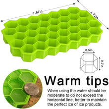Load image into Gallery viewer, Honeycomb Ice Cube Trays Reusable Silicone Mold BPA Free Ice Maker Removable Lids mould crafting bartender barista kitchen tool
