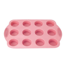 Load image into Gallery viewer, Dark Pink Molds for Baking Silicone Bakeware DIY Cake Mould Muffin Pan Pastry Kitchen Accessories Decorate Tools Crafting supplies bakery business
