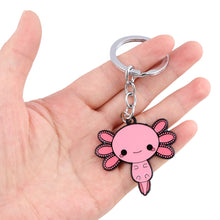 Load image into Gallery viewer, Axolotl Cute Stuff Pendant Car Keys chain for Backpack Key Keychain Keyring Key Holder Fashion Jewelry Accessories Gifts
