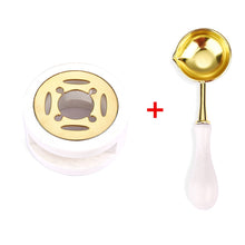 Load image into Gallery viewer, 2PCS Retro Wax Seal Stamp Set Lacquer Stove With Wood Handle Spoon Wax Seal Melting Furnace Heater Wax Bead Stick Heater Pot
