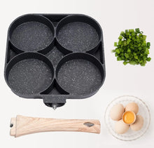 Load image into Gallery viewer, 4 hole Omelet Pan Frying Pot Nonstick Egg Pancake Steak Cooking Hamburger Bread Breakfast Maker Induction Cookware DIY craft tool supplies kitchenware
