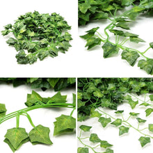 Load image into Gallery viewer, 6 Pieces Artificial Ivy Leaves Plants Garland Vines Fake Flowers Home Bedroom Party Garden Wedding Decoration Hanging DIY crafting material supply greenery moss
