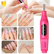 Load image into Gallery viewer, Nail Drill Machine Electric Multitype Plug Manicure Milling Cutter Set For Gel Nail Polish Tool Nail Accessories crafting tool salon manicurist art supplies pedicurist
