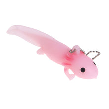 Load image into Gallery viewer, Axolotl Keychain Fish Giant Salamander Stress Keychain Toy Squeeze Antistress kawaii Toys Girls Gag Gifts handmade rare exotic
