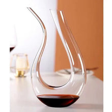 Load image into Gallery viewer, Crystal High Grade Rotating Spiral-shaped Box Wine Decanter Gift Box Harp Swan Wine Separator 1500ml party supplies DIY crafting
