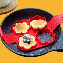Load image into Gallery viewer, Egg Pancake Ring Nonstick Pancake Maker Mold Silicone Egg Cooker fried egg shaper Omelet Moulds for Kitchen Baking Accessories crafting material tool supplies
