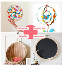 Load image into Gallery viewer, 10pcs Set 3-12inch Round Wooden Embroidery Hoops Bamboo Cross Stitch Frame Hoop art Craft Tools supply supplies DIY Catcher Hanging Decor
