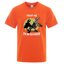 Load image into Gallery viewer, Trust Me Im An Engineer T Shirt For Men T-Shirt Round Neck Engineering college Classic Man Clothes custom handmade print design
