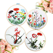 Load image into Gallery viewer, 10pcs Set 3-12inch Round Wooden Embroidery Hoops Bamboo Cross Stitch Frame Hoop art Craft Tools supply supplies DIY Catcher Hanging Decor
