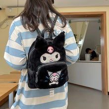 Load image into Gallery viewer, 25cm Sanrio School Bag Cute Hello Kitty Bag Kawaii Pudding Dog Plush Backpack kuromi Plush Toys Gifts for Kids Pompompurin
