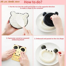 Load image into Gallery viewer, Cute Cartoon Cat Bear Sushi Nori Rice Mold Decor Cutter Bento Sandwich DIY Tool crafting tool supplies kitchenware curry tonkatsu katsu japanese
