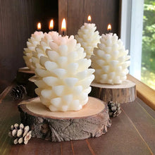 Load image into Gallery viewer, 3D Christmas Pine Cone Silicone Candle Mold DIY Kit Handmade Aromatherapy Gypsum Resin Pinecone Crafts Making Home Xmas Decoration navidad
