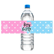 Load image into Gallery viewer, 10 Pieces Gender Reveal Party Decor Water Bottle Labels Stickers Box Decor Boy or Girl It&#39;s A Boy&#39;s A Girl Baby Shower Party
